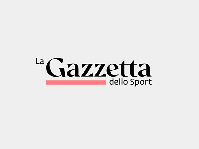 La Gazzetta dello Sport casestudy concept logotype news