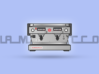 Lamarzocco Linea AV coffee espresso illustration machines