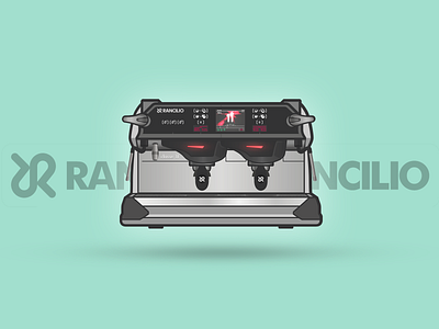 Rancilio Classe11 coffee espresso illustration machines series