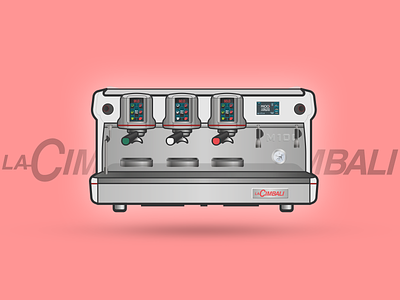 La Cimbali M100i coffee espresso illustration machines series