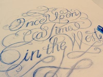 Once upon a time... custom handlettering lettering letters sketch type typography vintage