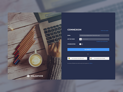 Palanthyr Login app design flat logo product design ui ux web web app