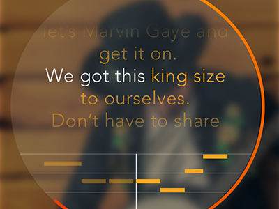 Karaoke App Concept app blur clean flat ios karaoke mobile mobile app