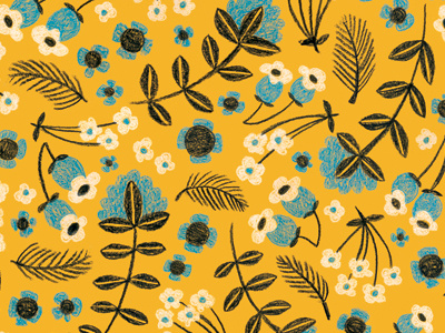 Folksy Floral - Yellow