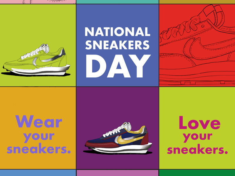 National Sneakers Day by D.Q. Watts on Dribbble