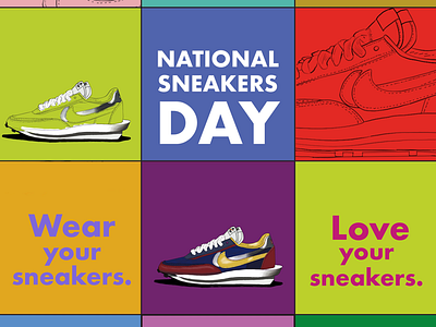 National Sneakers Day by D.Q. Watts on Dribbble