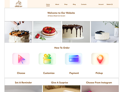 Cake Ordering Website