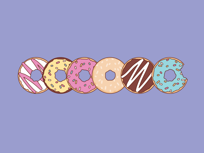 Breakfast animation breakfast donuts illustration sweets