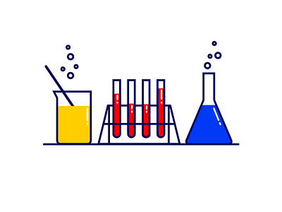 Chemistry 7 days to create 7daystocreate beakers chemistry illustration science