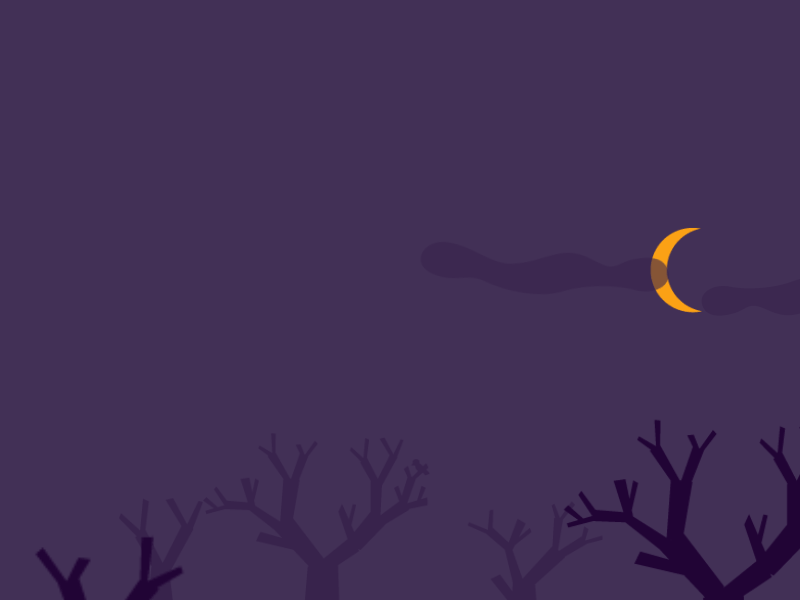 Something's Coming animation creepy flat graveyard halloween haunted illustration spooky