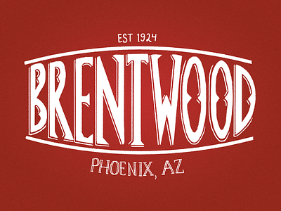 Brentwood Letters brentwood design hand lettered hand lettering lettering phoenix