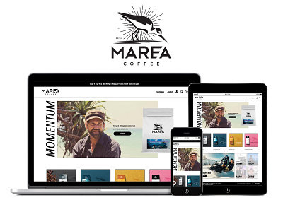 Marea Coffee Web branding design graphic design illustration logo packaging desing typography ui ux vector