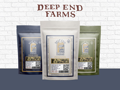 Deep End Farms branding design graphic design illustration logo packaging desing typography ui ux vector