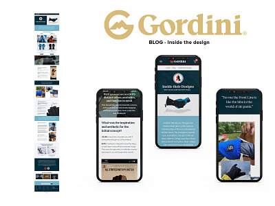Gordini Glove Blog XD layout - XD