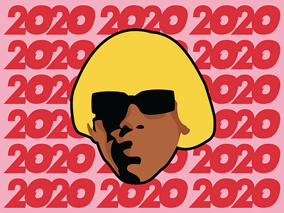 IGOR 2020 2020 VISION 2020 adobe design draw graphic illustration illustrator pink red sticker yellow