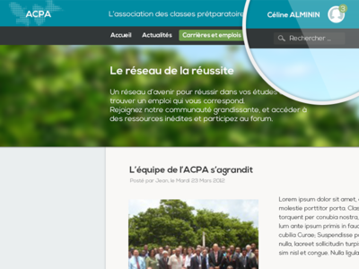 Acpa website redesign acpa brand caribean colored flat indies ui ux web website west