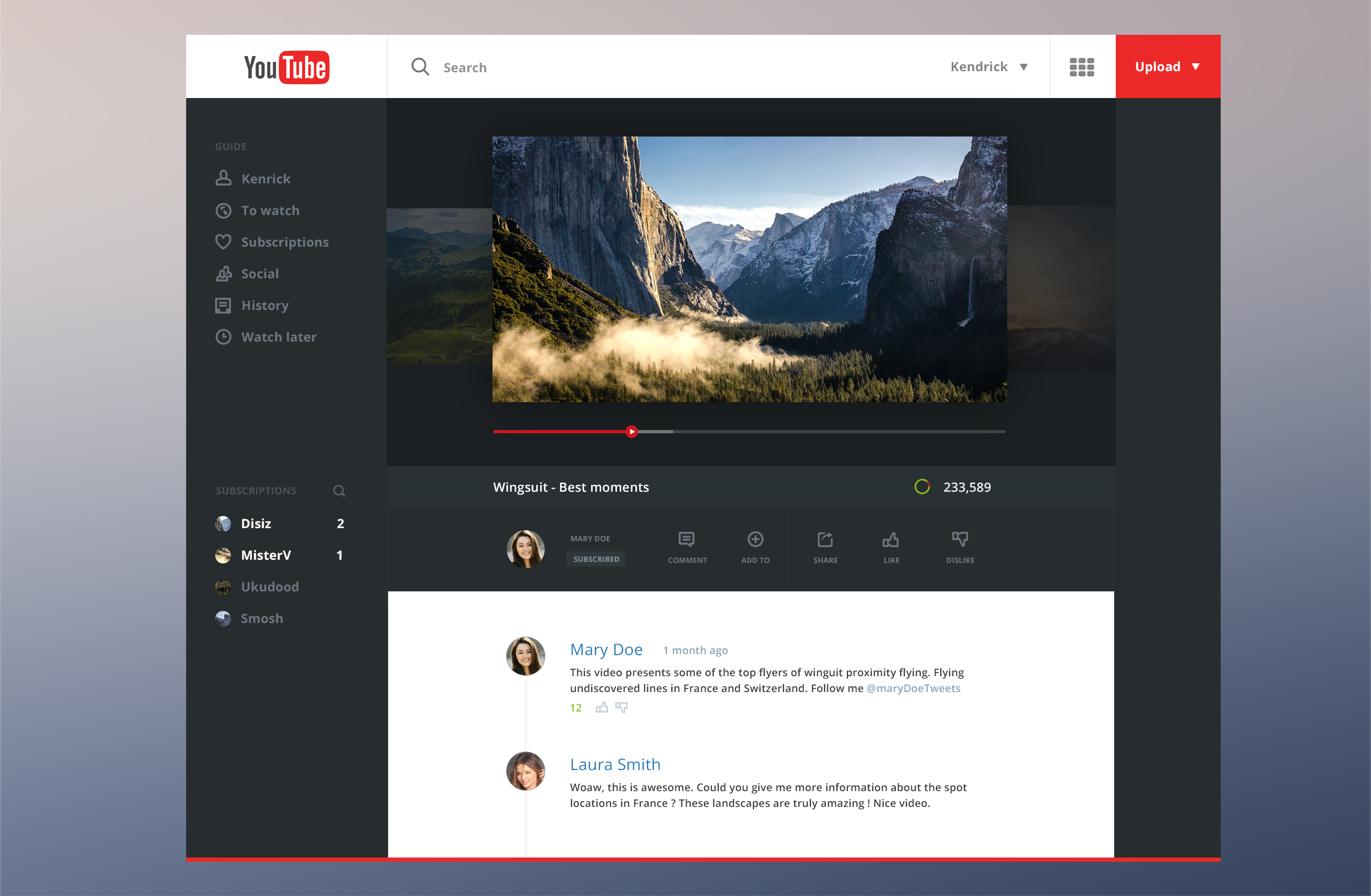 Youtube redesign hd