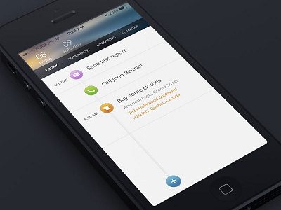 Simple task app by Aurélien Salomon on Dribbble