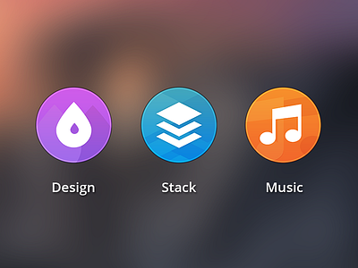 Divergence Icon Set colours design divergence dock flat gradient icons music stack yosemite