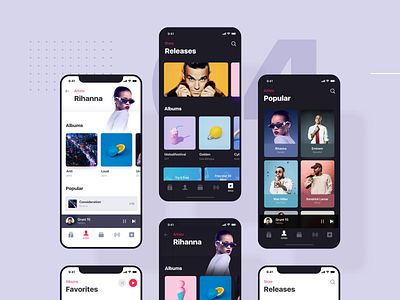 Apple Music Redesign Dark