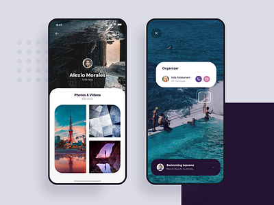 Augmented Reality and Profile - iOS Mobile Design