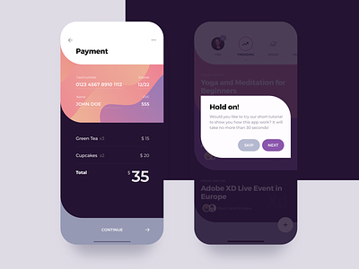 Payments & alerts alert app bill card colors credit crypto currency dialog ios list material pattern pay payment prompt total