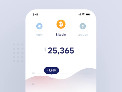 Pull To Refresh 3D Interaction - 3D motion UX Design animation app bitcoin concept crypto crypto currency design ether finance flat interface material micro interaction mobile motion ripple smooth transition ui
