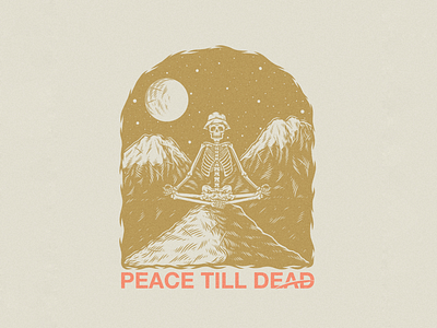 Peace Till Dead! bali meditation nyepi skull