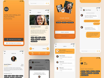 Civi App - Talk about social & political issues 3d adobe xd app appdesign branding design graphic design illustration logo map mobile ui motion graphics social media ui uiux