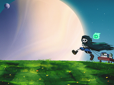 Skelly and Orby on adventure!