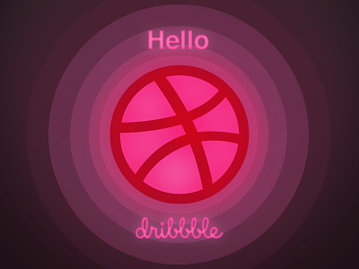 Hello, Dribbble! dribbble first shot dribbble invitation first shot hello dribble invitation welcome shot