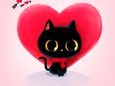 Be My Valentine😻🌹💌 blackcat cat character cute drawing emoji emoticon facebook messenger gift heart illustration imessage stickers stickers stickers for imessage stickerspub valentine valentinesday