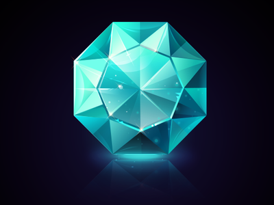 Daily practice #gem design emerald gem iconaday pentool photoshop ui vector