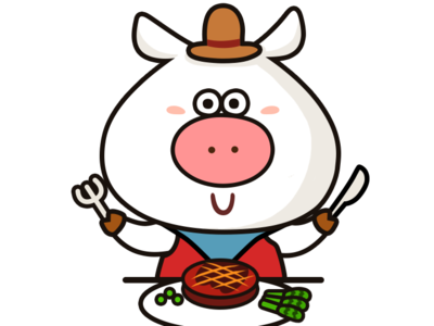 piggy sticker animal character cute design doodle emoji set illustration photoshop pig piggy sticker vector