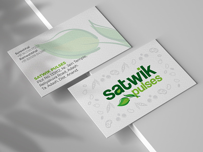 Satwik Pulses Business Card Design