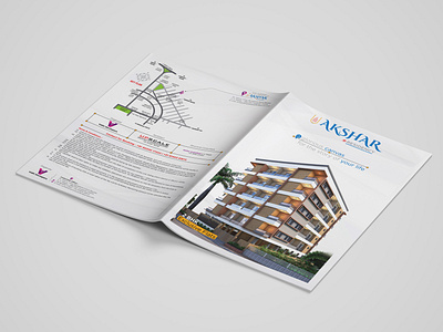 Akshar Residency Front 02 02 branding brochure buildercatalogue catalogue cataloguedesign design