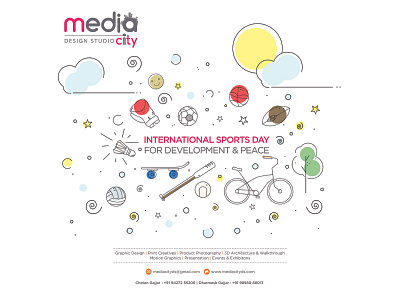 International Sports Day Newsletter branding branding agency design facebook ad facebook post graphic graphic design graphicdesign illustration illustrator instagram ad instagram post newsletter newsletter design newsletter template newsletters vector