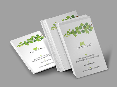 Business Card Design for Canada Client