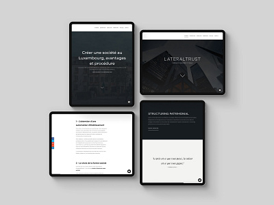 UI/UX - lateraltrust.com - Lateraltrust - Tablet design design 2020 finance ipad ipad pro paczek tablet theopaczek ui ui design ux ux design web webapp webdesign website