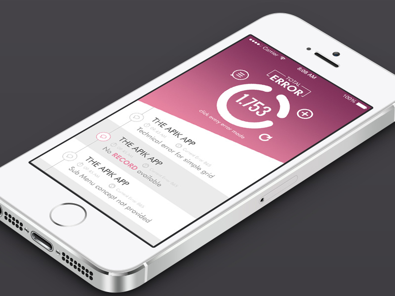 Error Task Counter by Bei Sunny Day on Dribbble