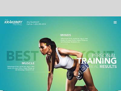 FitnessStartup blue website fitness infographic fitness website flat design graphic design healthy website ui design ux design web design