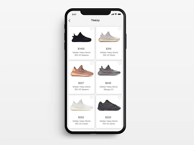 Shopping application 3d animation 3d animation app principle shopping sneak sneaker ui ux