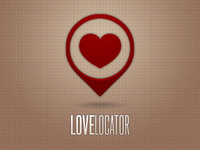 Love Locator logo red social