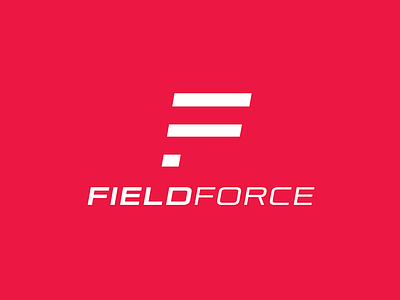FieldForce flat logo logo design logotype
