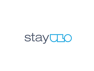 StayUlo logo blue logo minimal
