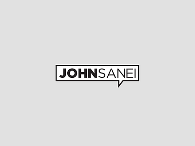 John Sanei black grey john logo sanei speaker white