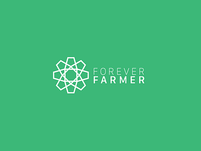 Forever Farmer farmer food forever geometric logo