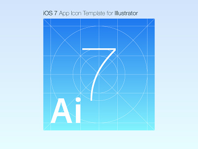 iOS 7 App Icon Template for Illustrator ai app icon icon illustrator ios ios7 ipad iphone resource retina template