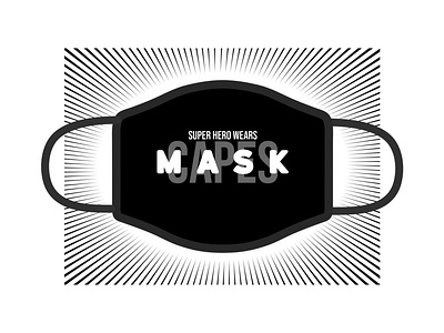 Design For Good Face Mask Challenge art awesomemerch covid 19 digital art minimalistic stay safe super heros typographic typography typography art