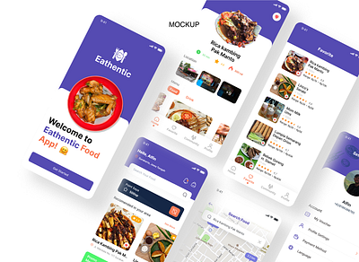 Eathentic | Food Apps | UI/UX Design food apps ui ux